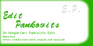 edit pankovits business card